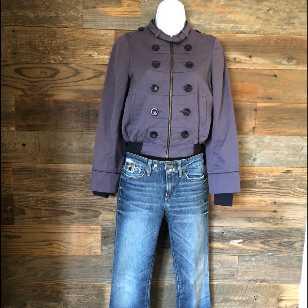 SEE BY CHLOE’ size 4 purple military jacket